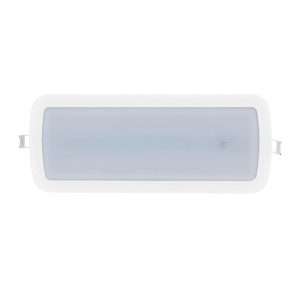 Foto principale Lampada di emergenza Led da incasso o superfice Bianca 3W Bianco freddo 6500K LEDme