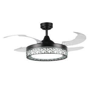 Foto principale Lampadario Ventilatore da soffitto Black Aqua 36W illuminazione Led regolabile con telecomando LEDme