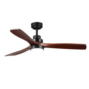 Foto principale Lampadario Ventilatore da soffitto Black Wood 18W illuminazione Led regolabile con telecomando LEDme
