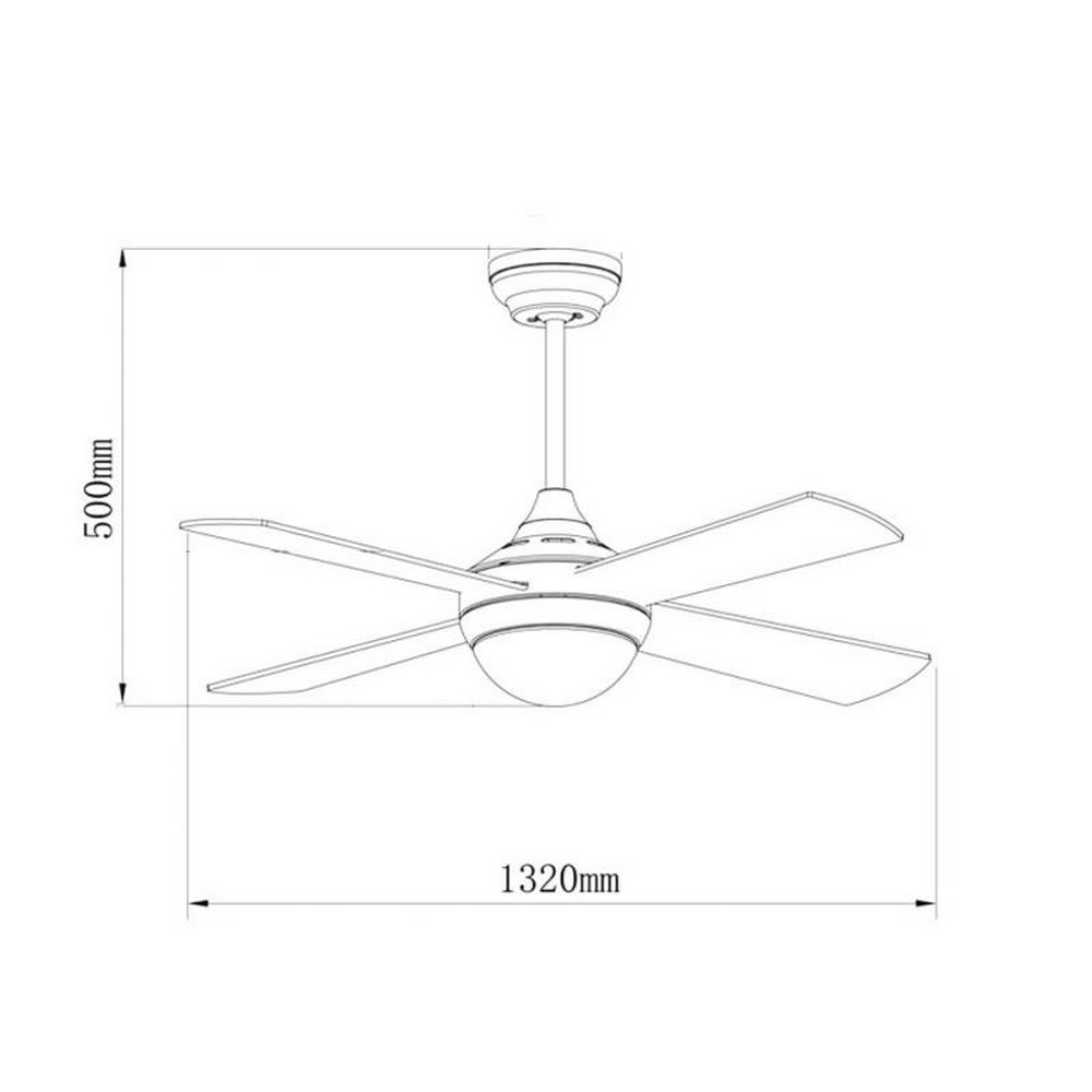Lampadario Ventilatore da soffitto Easymal 18W illuminazione Led regolabile con telecomando LEDme - Foto 1