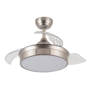 Foto principale Lampadario Ventilatore da soffitto Messe Niquel 72W illuminazione Led regolabile con telecomando LEDme
