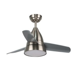 Foto principale Lampadario Ventilatore da soffitto Niquel Silence 24W illuminazione Led regolabile con telecomando LEDme
