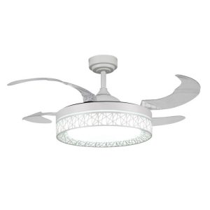 Foto principale Lampadario Ventilatore da soffitto White Aqua 36W illuminazione Led regolabile con telecomando LEDme