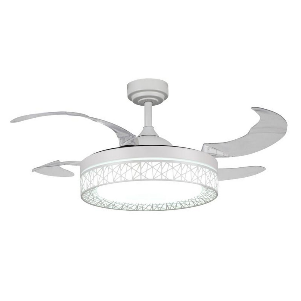 Foto principale Lampadario Ventilatore da soffitto White Aqua 36W illuminazione Led regolabile con telecomando LEDme
