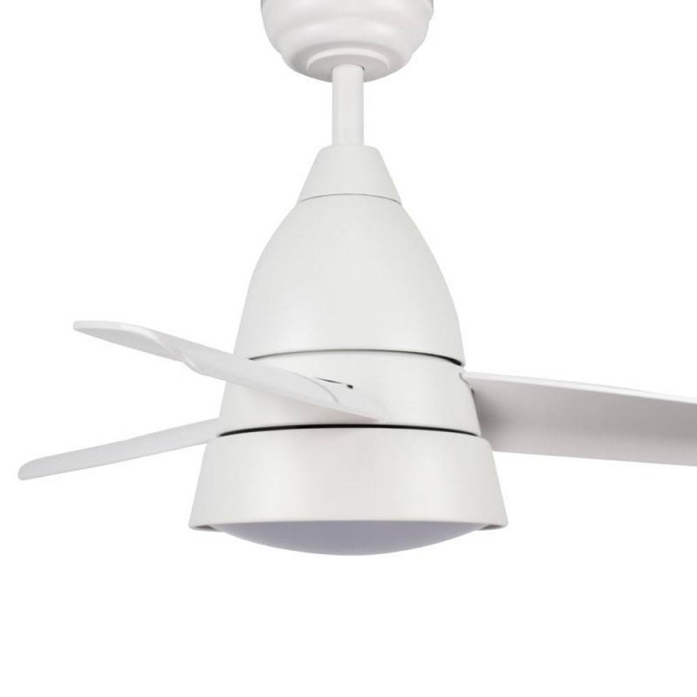 Lampadario Ventilatore da soffitto White Silence 24W illuminazione Led regolabile con telecomando LEDme - Foto 3