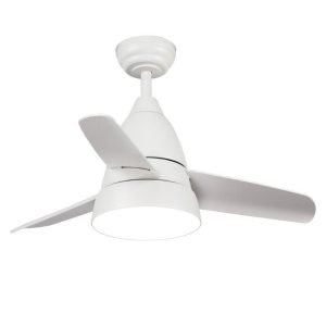 Foto principale Lampadario Ventilatore da soffitto White Silence 24W illuminazione Led regolabile con telecomando LEDme