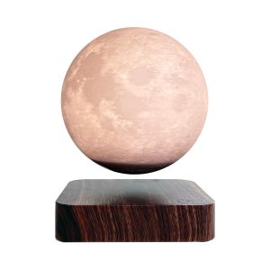 Foto principale Lampada da tavolo Moon a levitazione magnetica Luna 3D con base in legno