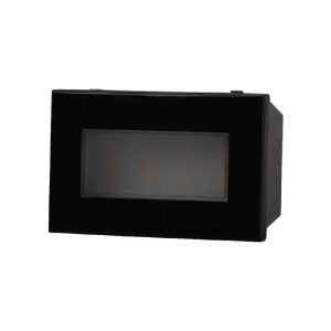 Foto principale Segnapasso Led 3 moduli 2,4W da incasso per scatola 503 nero IP20 Bianco caldo 3000K compatibile BTicino Axolute