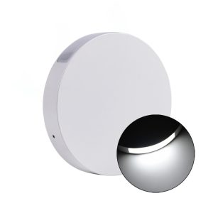 Foto principale Applique Led da parete slim 6W rotonda Bianco Doppia emissione Bianco freddo 6500K Wisdom