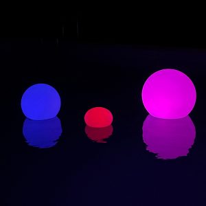 Foto principale Sfera Led Ball luminosa decorativa da giardino 1W RGBW 30×29 cm IP67 a batteria 1 lampada Media V-TAC