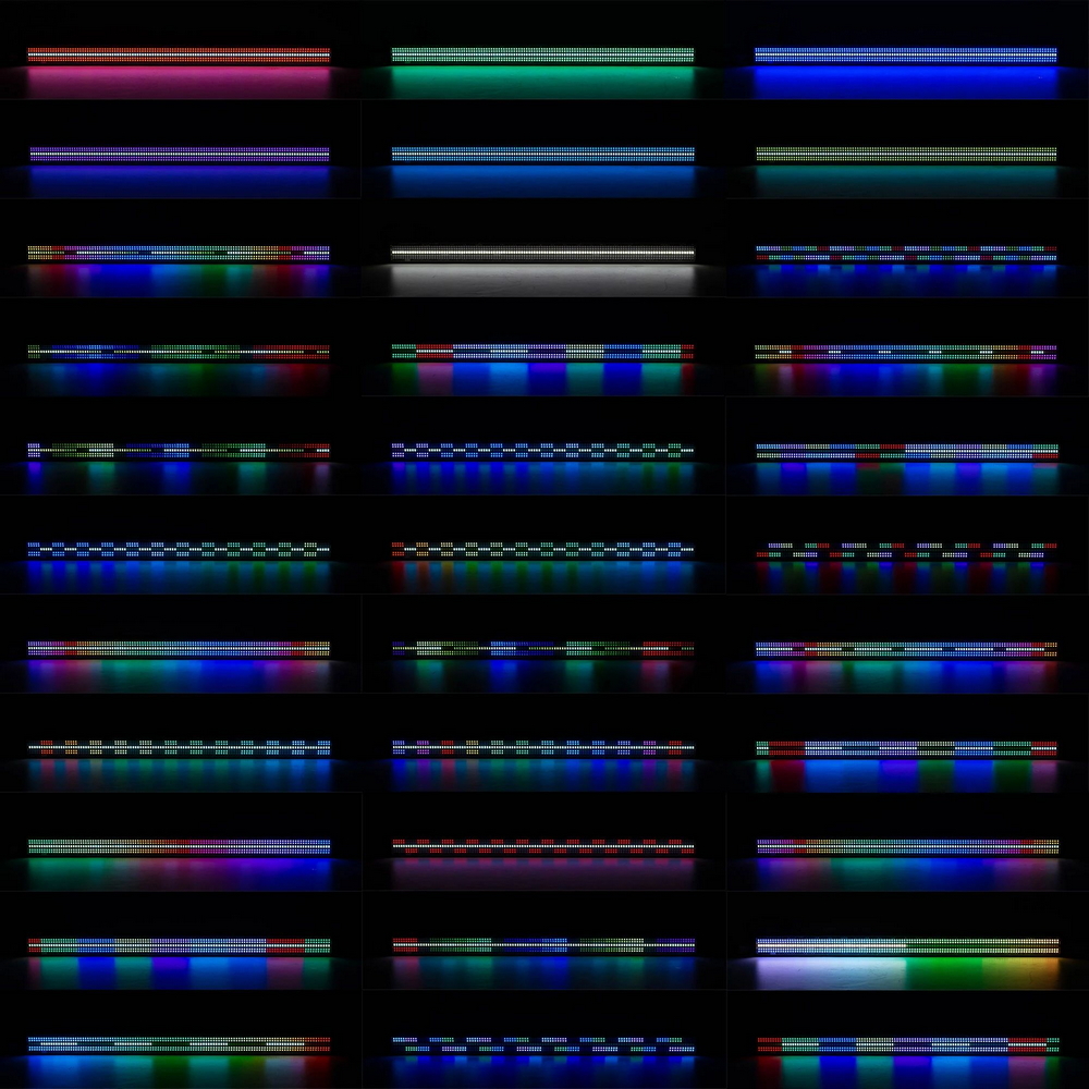 Barra Led Pixel Chris Linear 648W DMX professionale multichip atomic RGBW strobo Wisdom - Foto 3