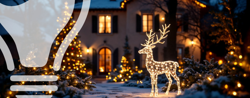 Come illuminare il giardino per Natale con le luci Led