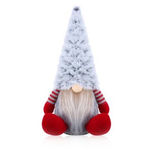 Foto principale Gnomo di Natale 22cm di colore Rosso e Grigio Wisdom