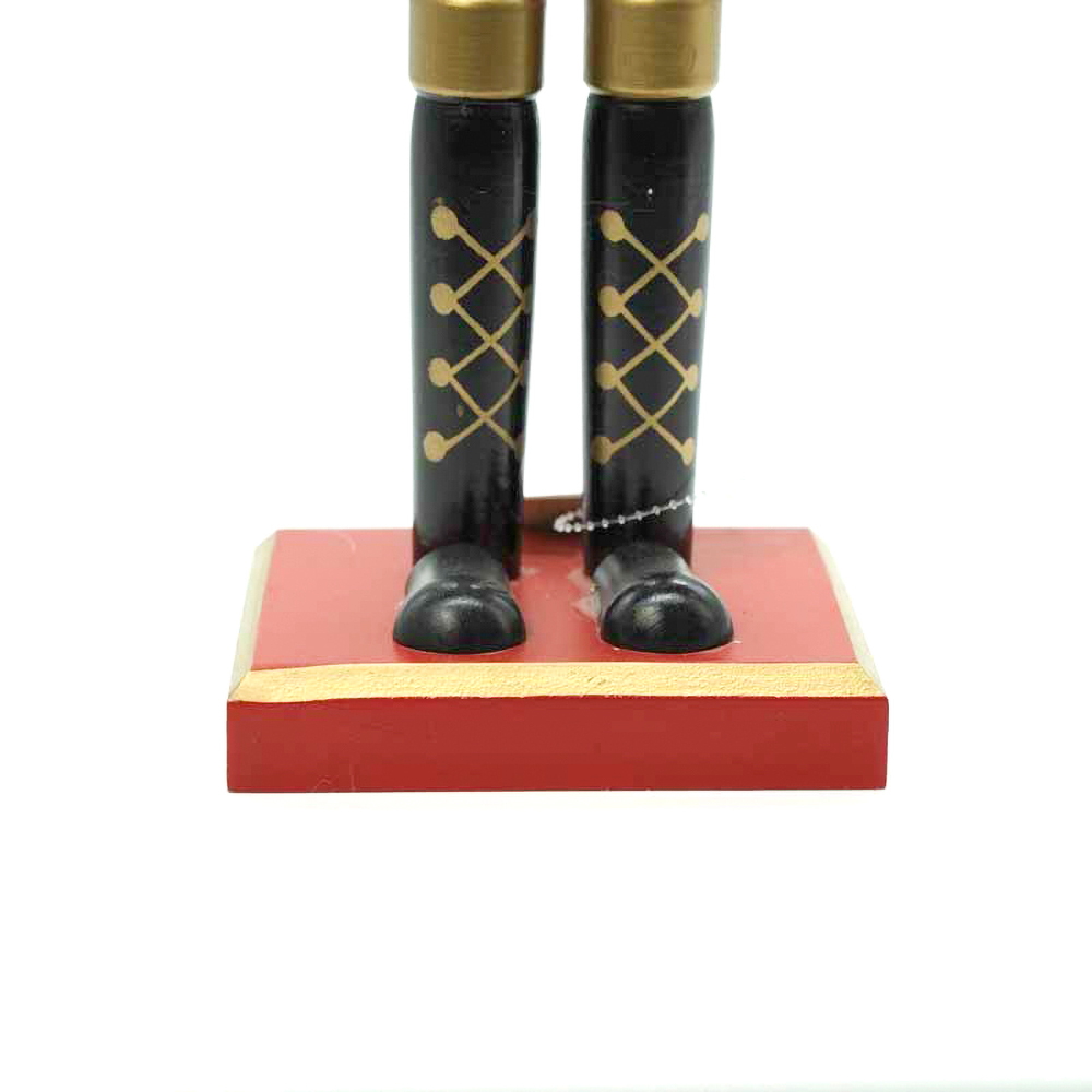 Schiaccianoci di Natale 60cm in legno Soldato con spada di colore verde e rosso Wisdom - Foto 5