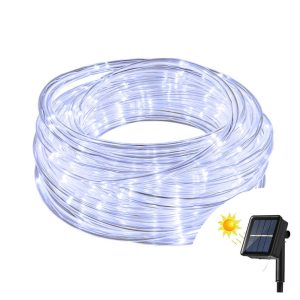 Foto principale Tubo luminoso con pannello solare 10 metri da esterno 200 Led Bianco Freddo Wisdom