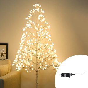 Foto principale Albero luminoso led con tronco e base 1,50 metri IP44 Bianco caldo 3000K Wisdom