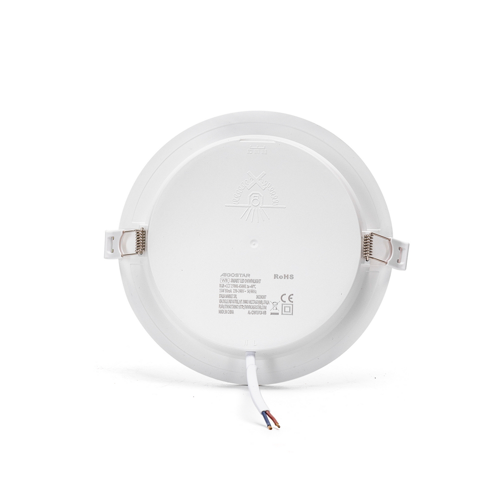 Faretto Led da incasso Smart 15W WiFi RGB CCT luce regolabile e dimmerabile Aigostar - Foto 4