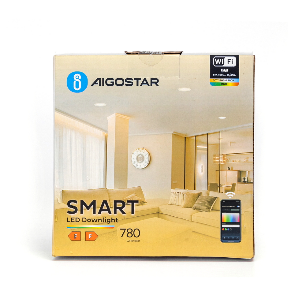 Aigostar Faretti LED da Incasso Intelligenti Wifi 12W Alexa Google  Dimmerabile