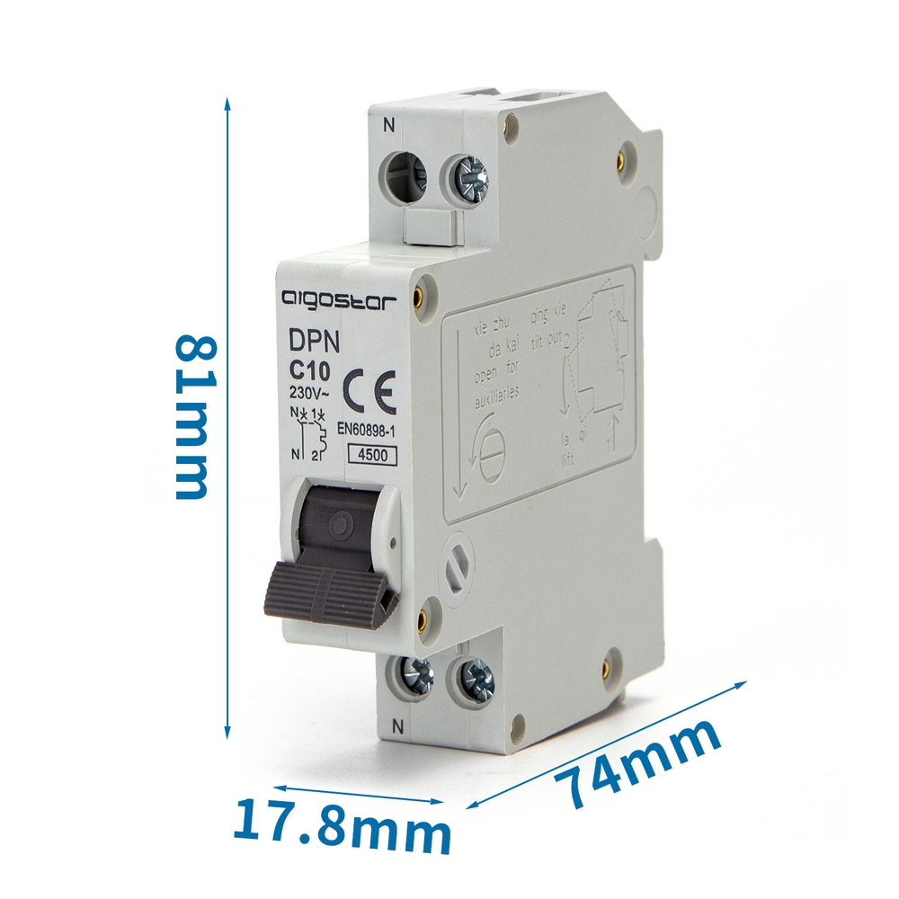 Interruttore Magnetotermico Differenziale 1P+N 10A