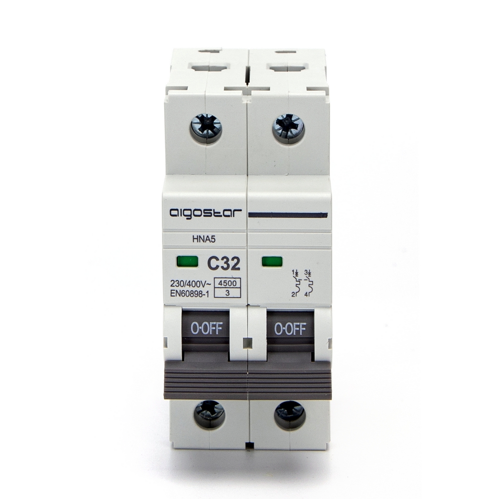 Interruttore automatico magnetotermico modulare 2P 32A Aigostar - Foto 1