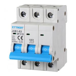 Foto principale Interruttore automatico magnetotermico modulare 3P 10A 6KA 380V Ettroit