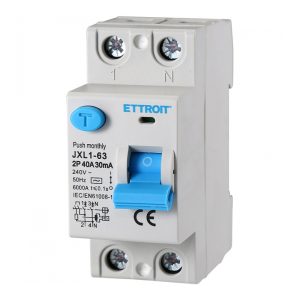 Foto principale Interruttore differenziale puro Salvavita modulare 2P 40A 30mA 6KA 220V Ettroit