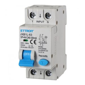 Foto principale Interruttore magnetotermico differenziale modulare 1P+N 40A 30mA 4.5KA 220V Ettroit