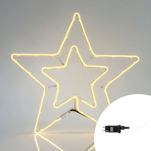 Foto principale Stella luminosa Led 52cm Neon Flex Bianco Caldo Wisdom