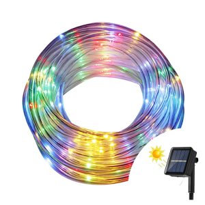 Foto principale Tubo luminoso con pannello solare 20 metri da esterno 400 Led Multicolore Wisdom