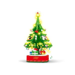 Foto principale Albero di Natale componibile a mattoncini Carillon con luci Led a batteria Wisdom