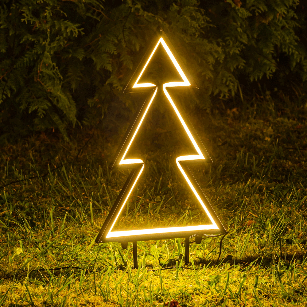 Albero di Natale luminoso 50cm con staffe da giardino Wisdom - Foto 2