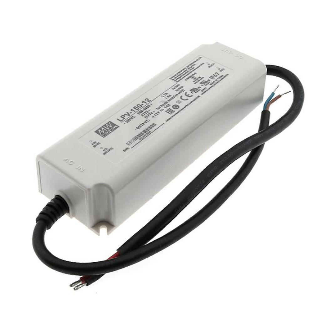 Alimentatore Mean Well LPV-150-12 12Vdc, videosorveglianza, alimentatore 12V  per led, trasformatore per led, alimentatore striscia led