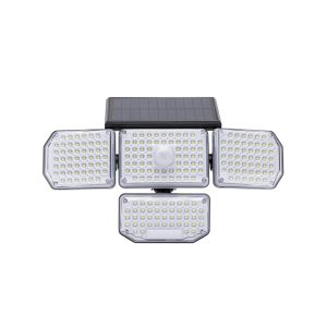 Foto principale Faro Led con pannello solare 214 Led IP65 Bianco freddo 6500K faretti orientabili con telecomando sensore crepuscolare e di movimento Aigostar