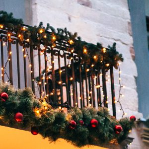 Luci di natale per balconi e terrazzi