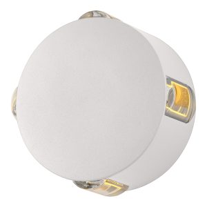 Foto principale Applique Led da parete Dalì 4x1W Bianco IP54 Bianco neutro 4000K Novaline