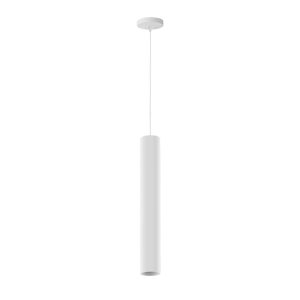 Foto principale Lampadario Pendel Tube 50 in metallo Bianco a sospensione 1 x GU10 Novaline