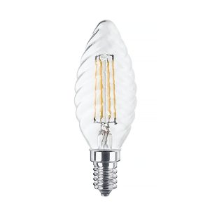 Foto principale Lampadina Led a Filamento E14 C35 a tortiglione 6W Bianco neutro 4000K Neos