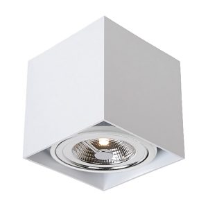 Foto principale Portafaretto orientabile AR111 a vista 135x135mm Bianco Quadrato Novaline