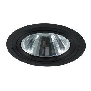 Foto principale Portafaretto orientabile AR111 da incasso 182mm Nero Rotondo 1 posto Novaline