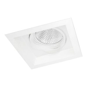 Foto principale Portafaretto orientabile AR111 da incasso 186x186mm Bianco Quadrato 1 posto Novaline