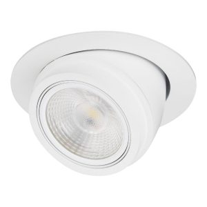 Foto principale Portafaretto orientabile AR111 da incasso 190mm Bianco Rotondo Novaline