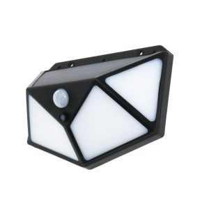 Foto principale Applique Led 10W Nero con pannello solare IP44 Bianco neutro 4500K con sensore crepuscolare e di movimento M LEDME