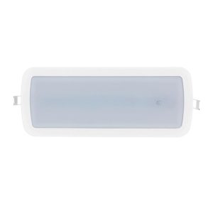 Foto principale Lampada di emergenza Led da incasso o superfice Bianca 3W Bianco freddo 6500K M LEDME