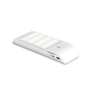 Foto principale Lampada Led portatile Rettangolare Bianca 3W 12 Led ricaricabile USB con sensore di movimento Bianco freddo 6000K M LEDME