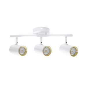 Foto principale Lampadario da soffitto 3 faretti Bianco 3 x GU10 orientabili M LEDME