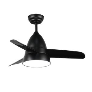 Foto principale Lampadario Ventilatore da soffitto Black Silence 24W illuminazione Led regolabile con telecomando M LEDME