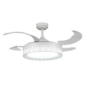 Foto principale Lampadario Ventilatore da soffitto White Aqua 36W illuminazione Led regolabile con telecomando M LEDME