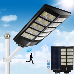 4 Lampioni Solari Da Esterno Con 213 LED E Sensore Di Movimento: IP65 Impermeabili Per Giardino E Balcone - 4
