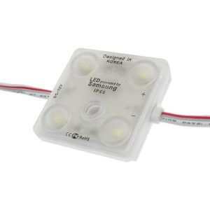 Foto principale Moduli Led SMD 12V 2W 4 Led IP68 catena 20pz per insegne pubblicitarie Bianco freddo 6500K M LEDME