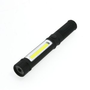 Foto principale Torcia Led COB Nera 4W doppia emissione con calamita e clip IP65 Bianco freddo 6000K M LEDME